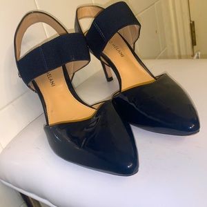 Antonio Melani Navy Blue Kitten Heels